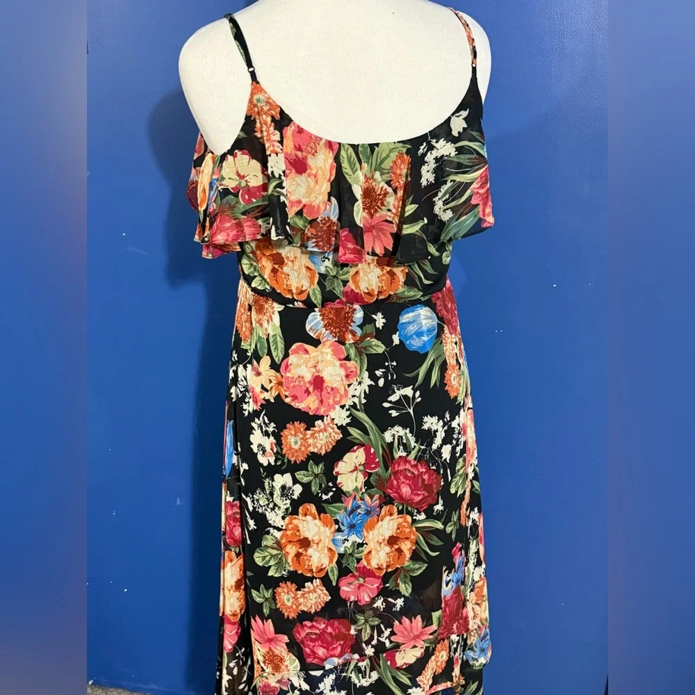 Sophia Christina Vibrant Floral Design with Green and Black Size-12 - Picture 2 of 8